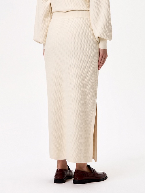 Юбка макси из фактурной вискозы