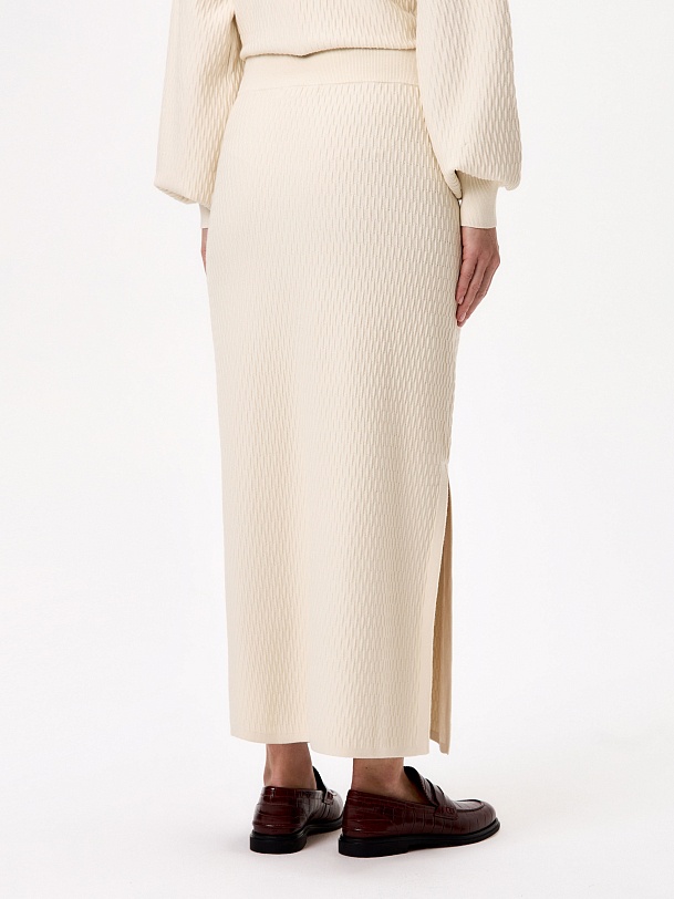 Юбка макси из фактурной вискозы