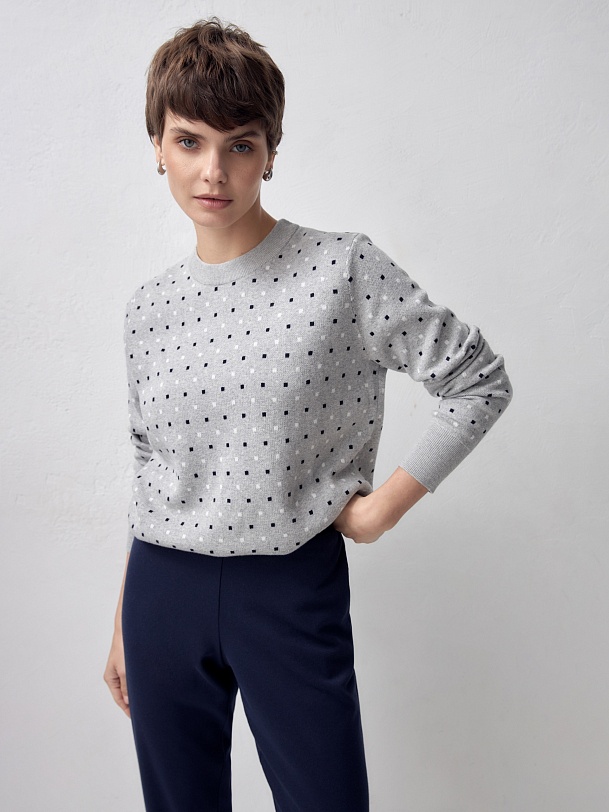 Трикотажные брюки на эластичном поясе