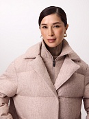 Пуховик из премиальной ткани с мембраной и натуральным утеплителем POMPA арт.1016390r60005