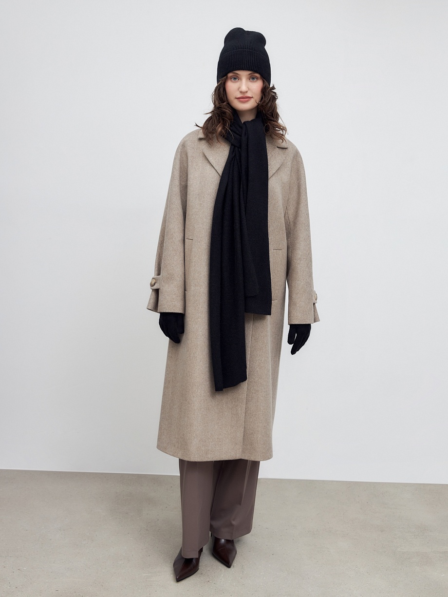 Длинный женский шарф с ангорой