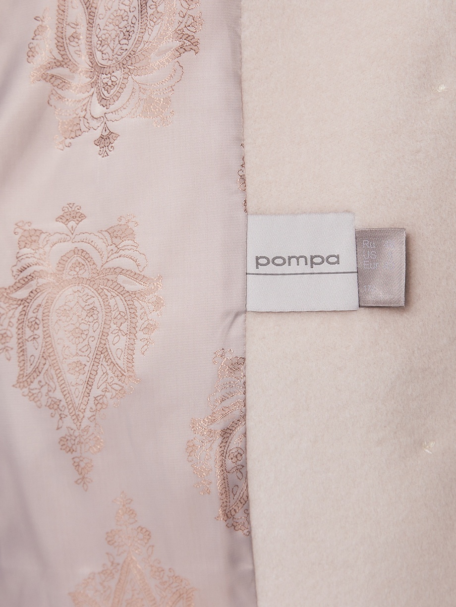 Демисезонное полупальто из шерсти