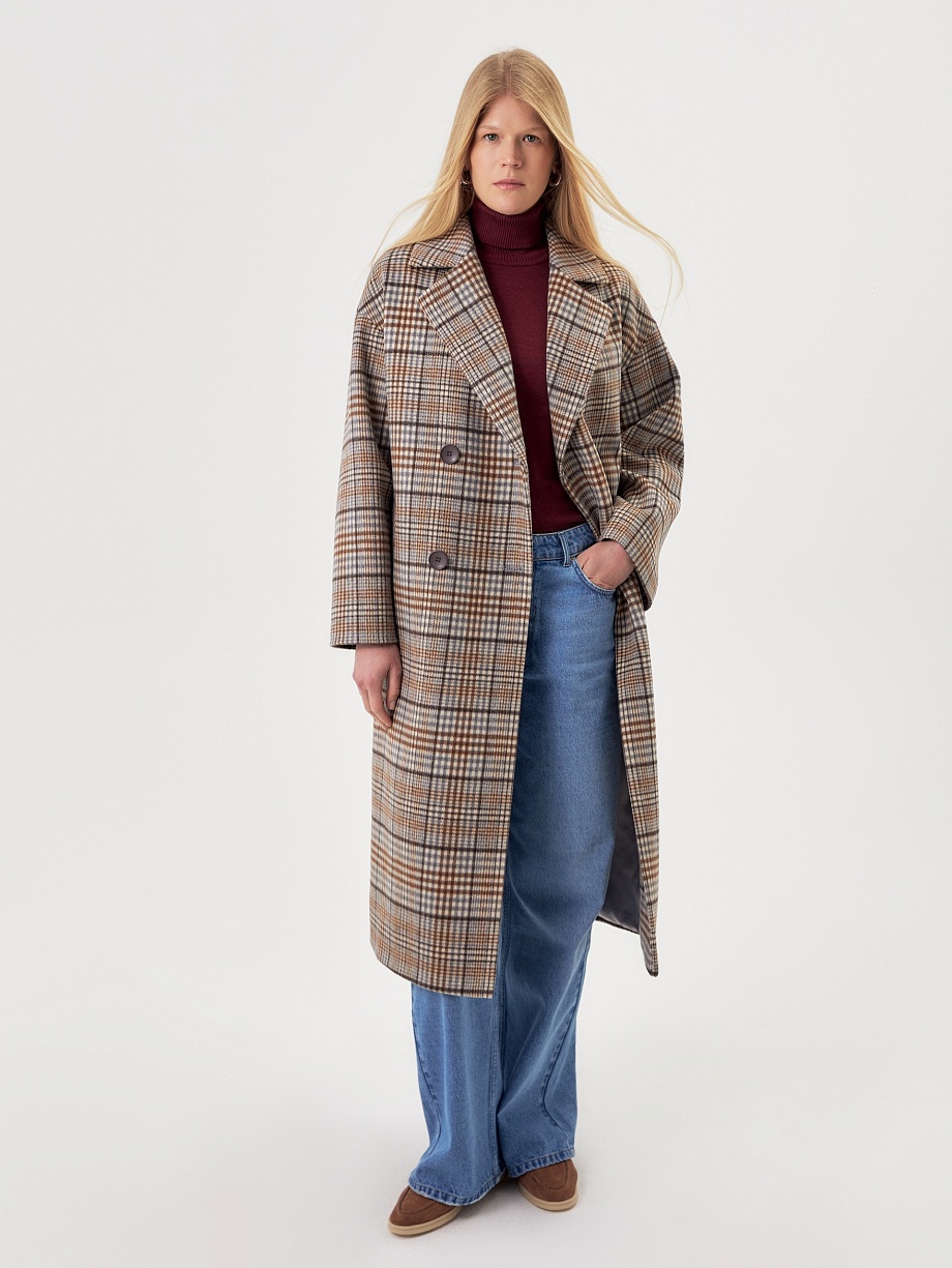 Шерстяное пальто с мембраной