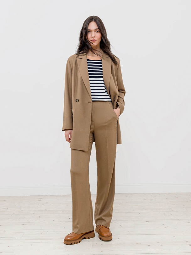 Брюки прямые классические со стрелками