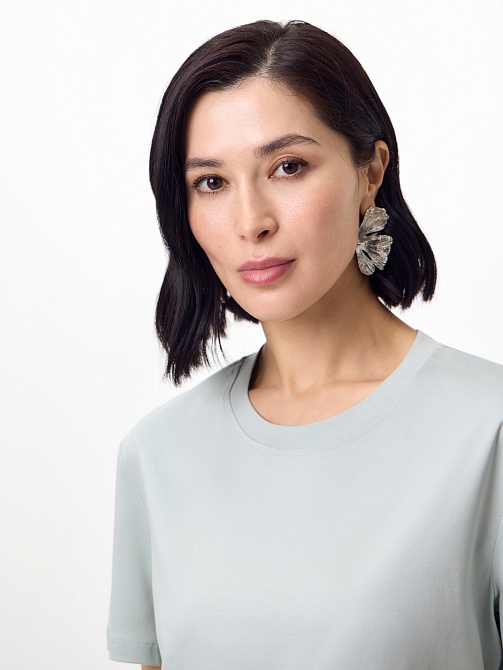 Футболка из 100% мерсеризированного хлопка