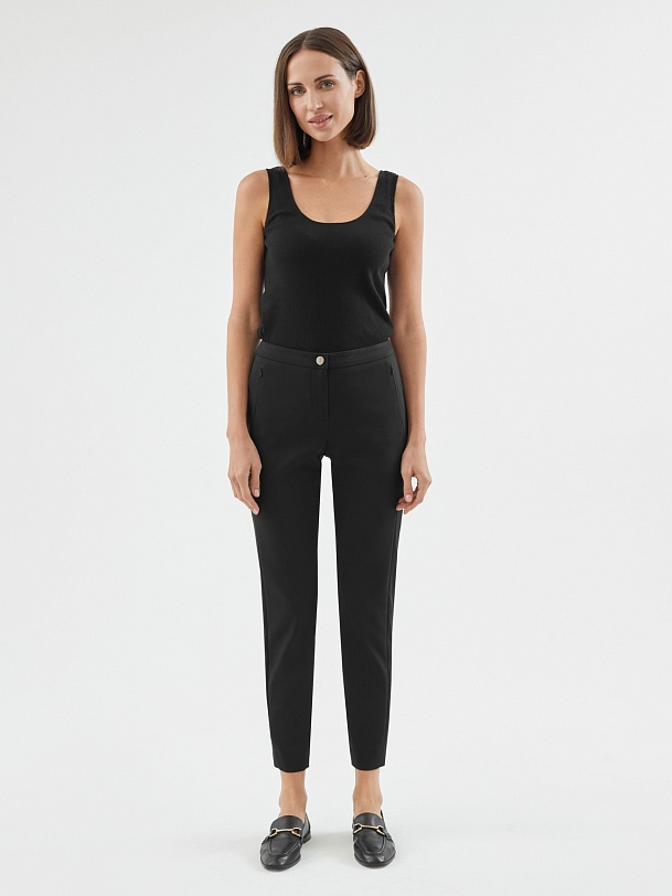 Зауженные брюки из хлопка