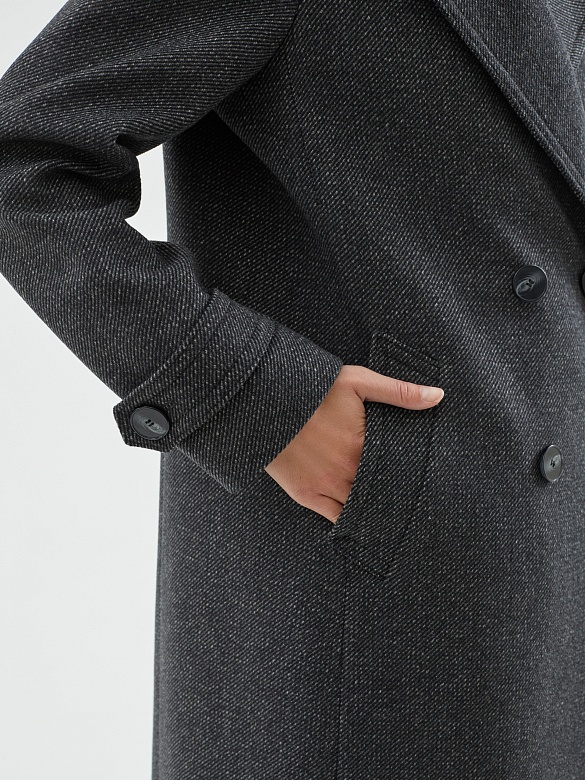 Пальто с мембраной и утеплённой спинкой POMPA арт.1014960p90092