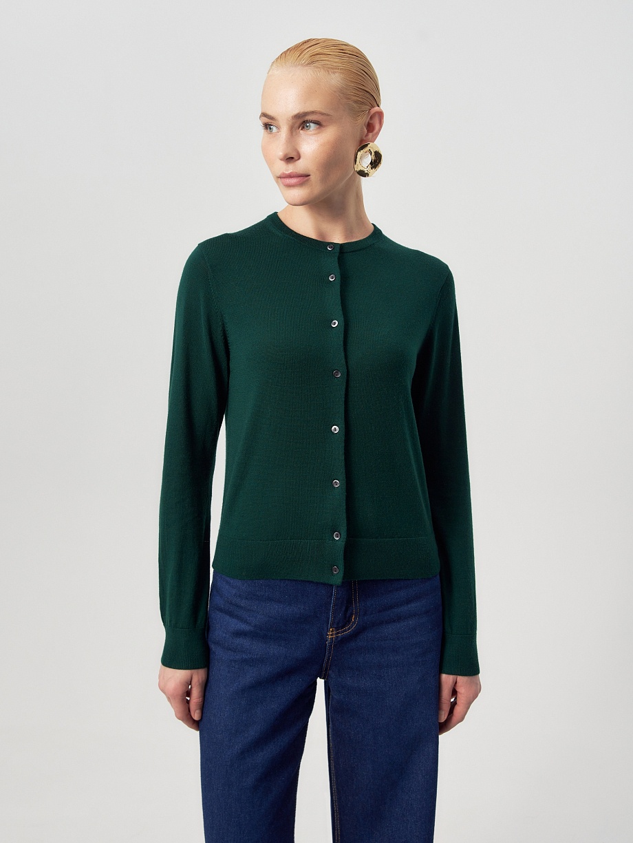 Кардиган из 100% шерсти мериноса