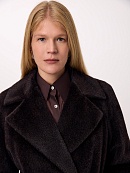 Пальто из шерсти Альпака Беби Сури с мембраной и утеплённой спинкой POMPA арт.1016552r90083