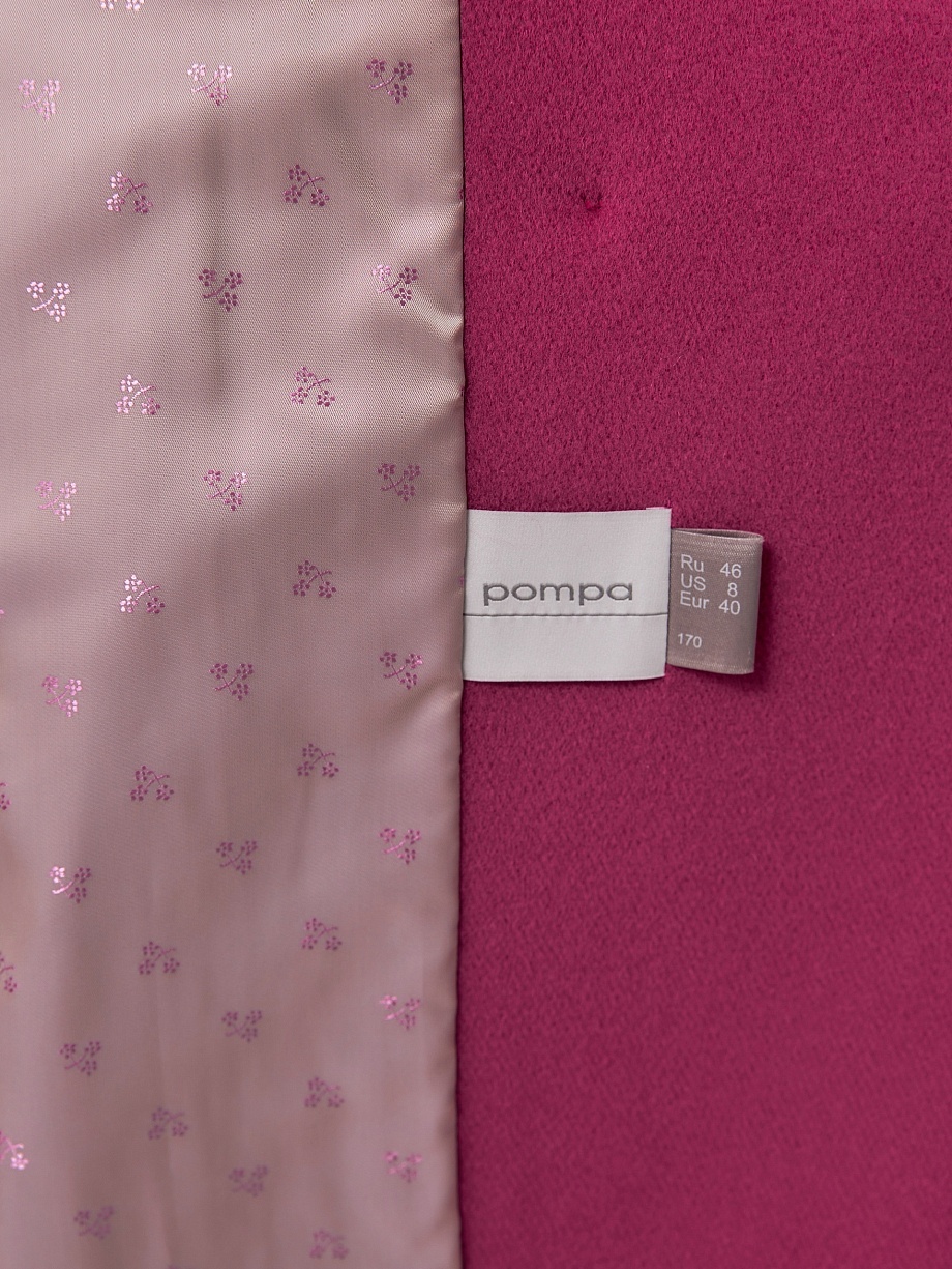 Двубортное пальто из шерсти с мембраной