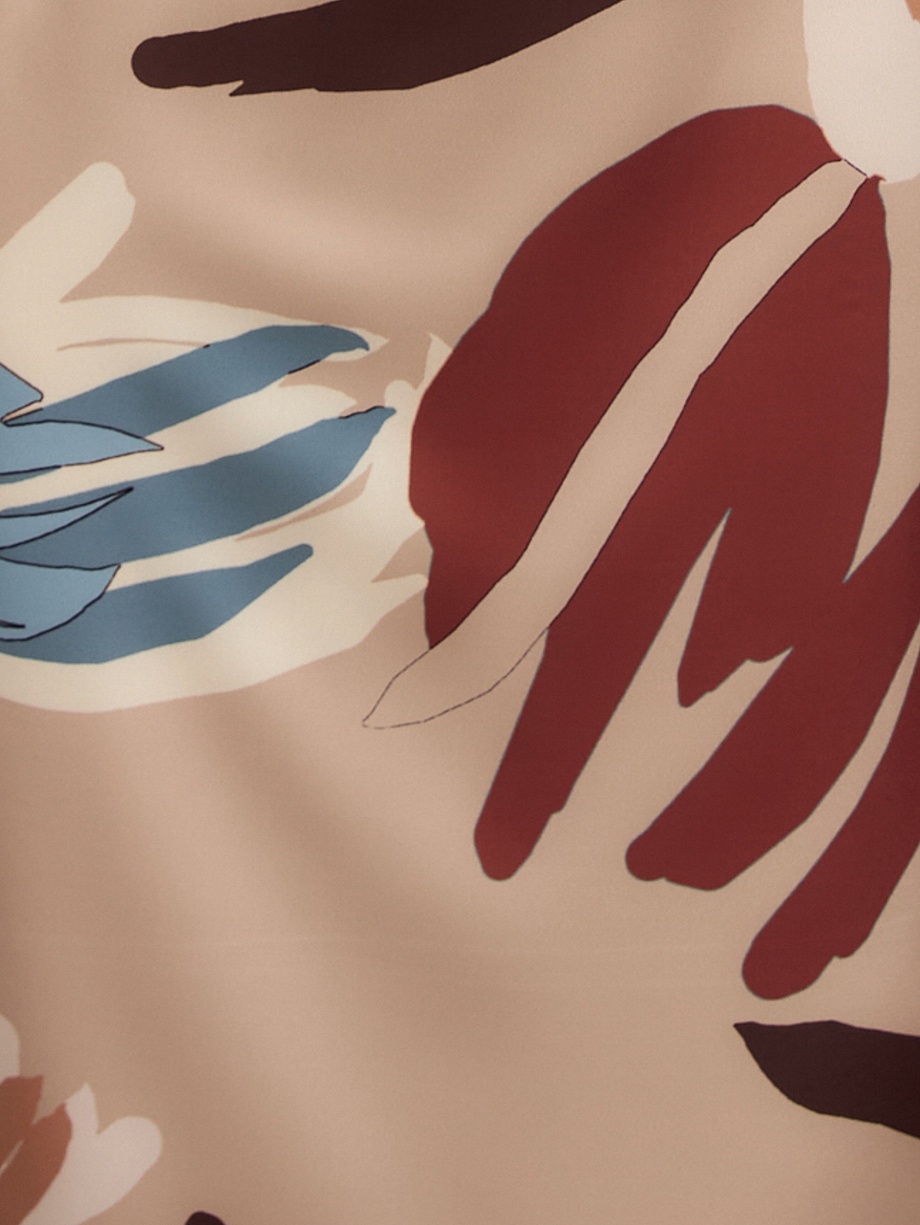 Платье макси с объёмными рукавами