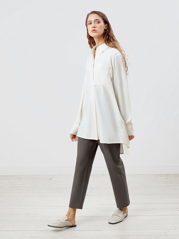 Рубашка женская белая из 100% вискозы