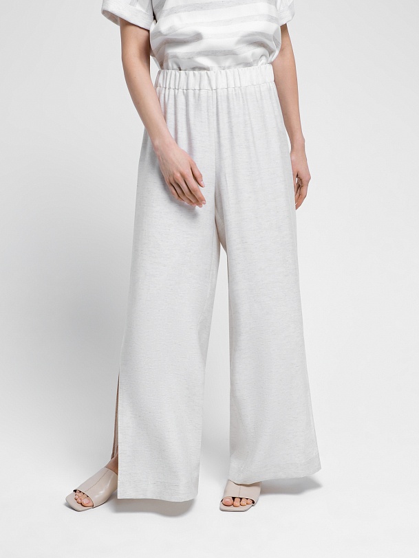 Широкие женские брюки-палаццо