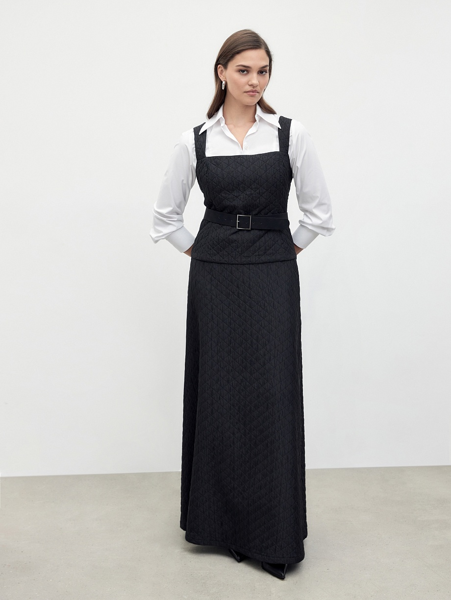 Топ из стеганой ткани