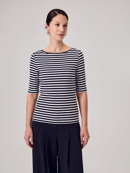 Трикотажный джемпер в полоску