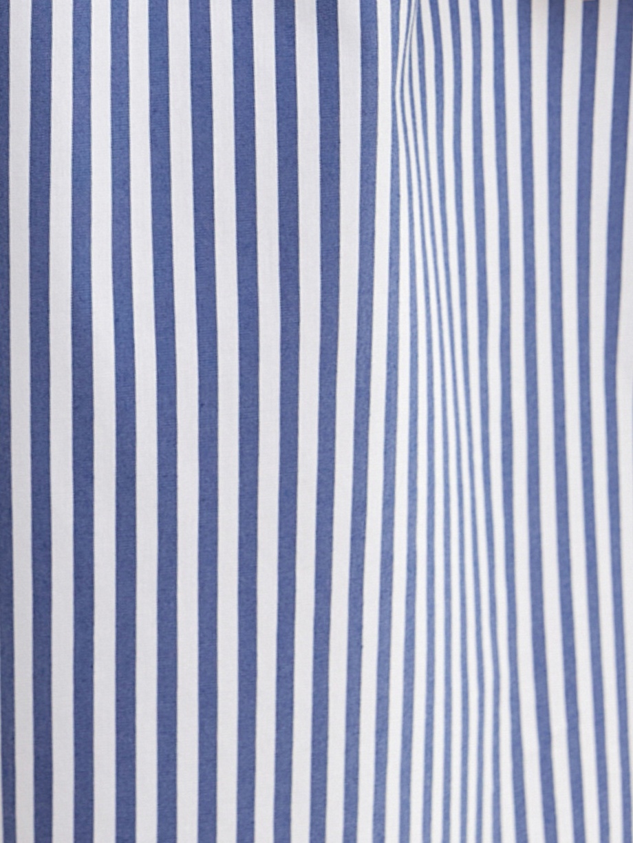 Хлопковое платье-рубашка в полоску