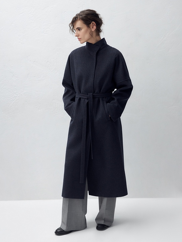 Шерстяное пальто с мембраной