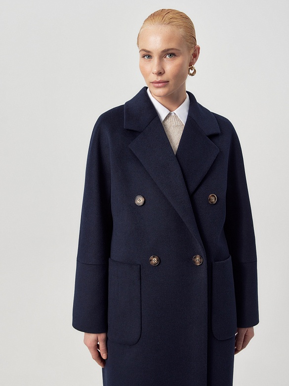 Пальто из шерсти с мембраной и утеплённой спинкой POMPA арт.1016300p90068