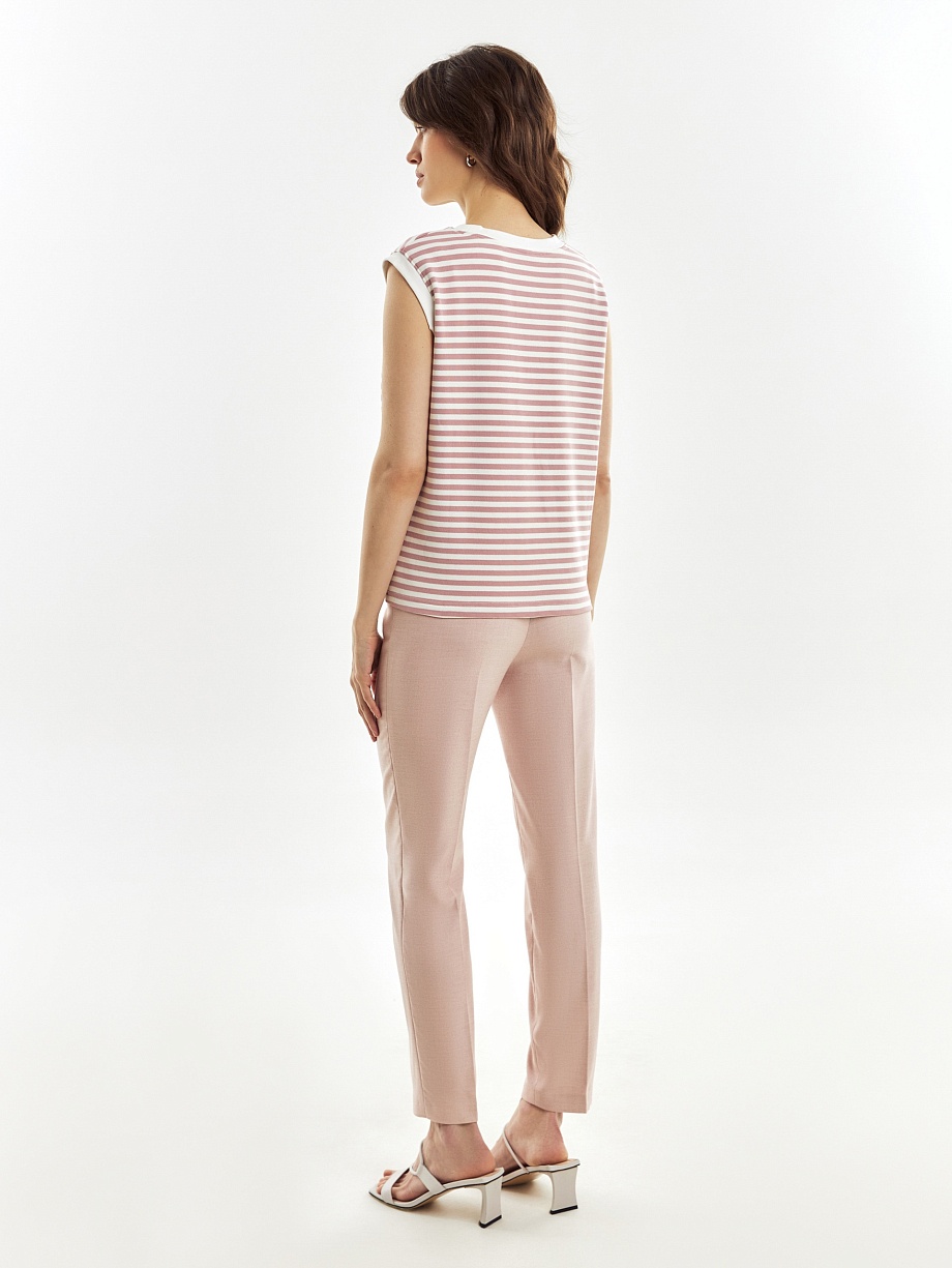 Трикотажный топ в полоску