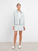 Короткая юбка-трапеция в клетку POMPA арт.3120782tg0190