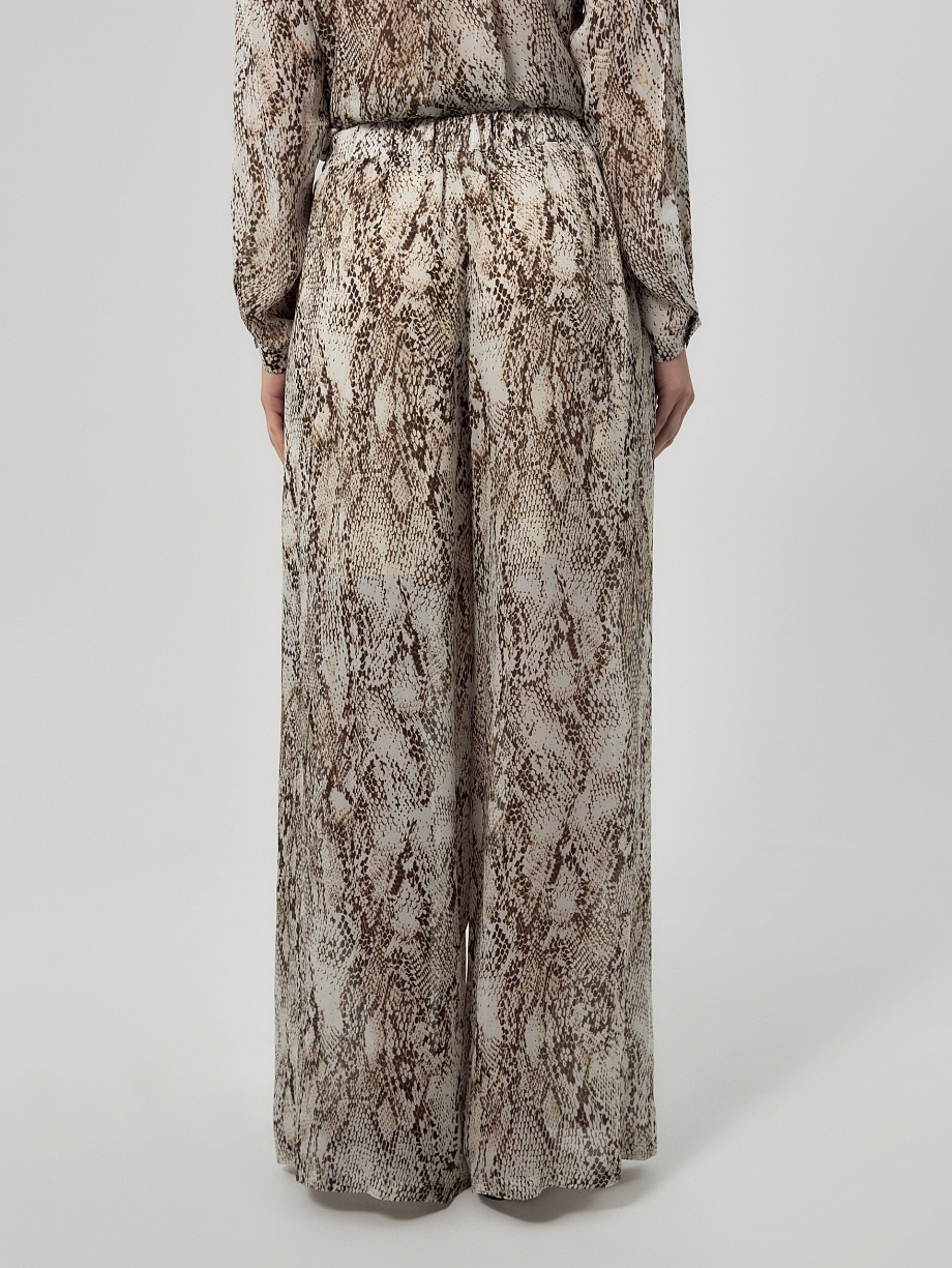 Широкие брюки из 100% вискозы