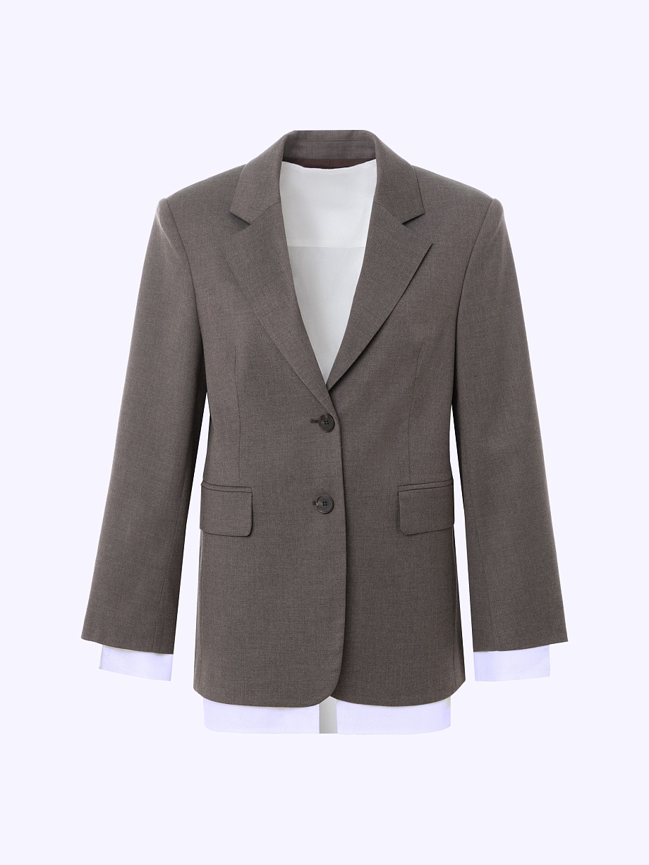 Жакет оversize со съемными элементами