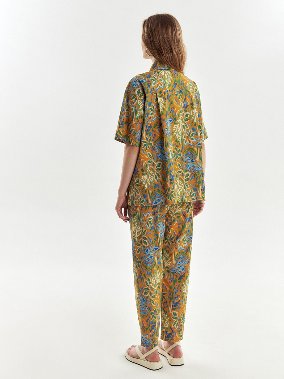 Летняя свободная блуза из хлопка