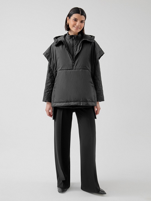 Накидка-анорак из плащевой ткани