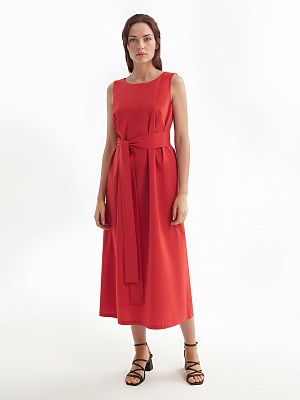 Сарафан из 100% хлопка с поясом