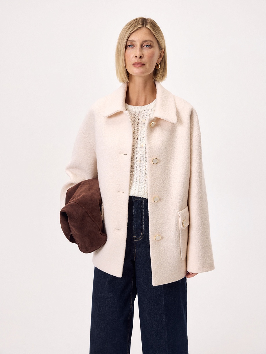 Полупальто из шерсти с мембраной