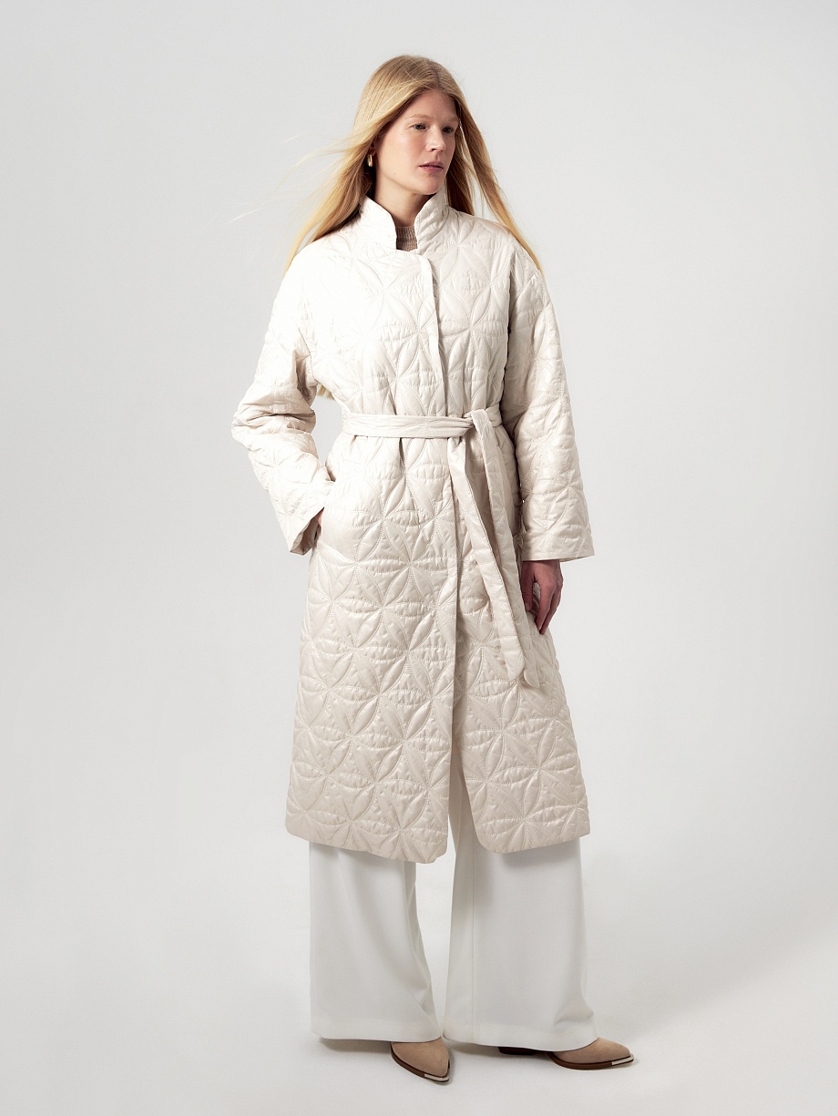 Демисезонное пальто из плащевой ткани с мембраной