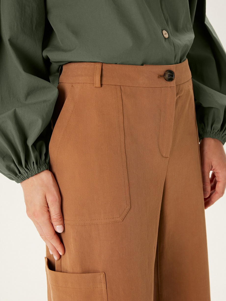 Трендовые брюки карго из хлопка