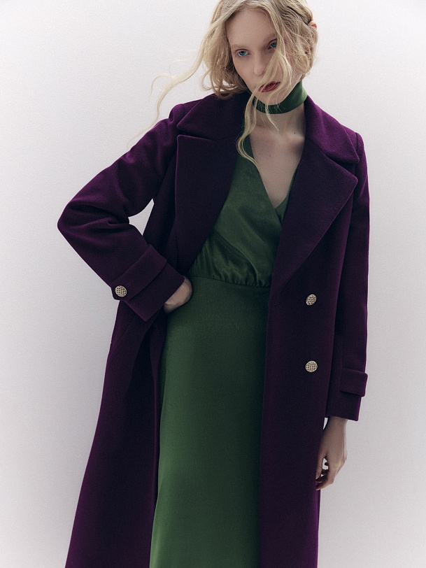 Шерстяное пальто с мембраной