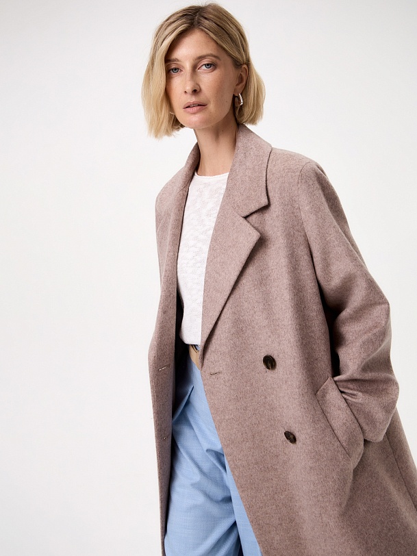 Пальто из шерсти с мембраной