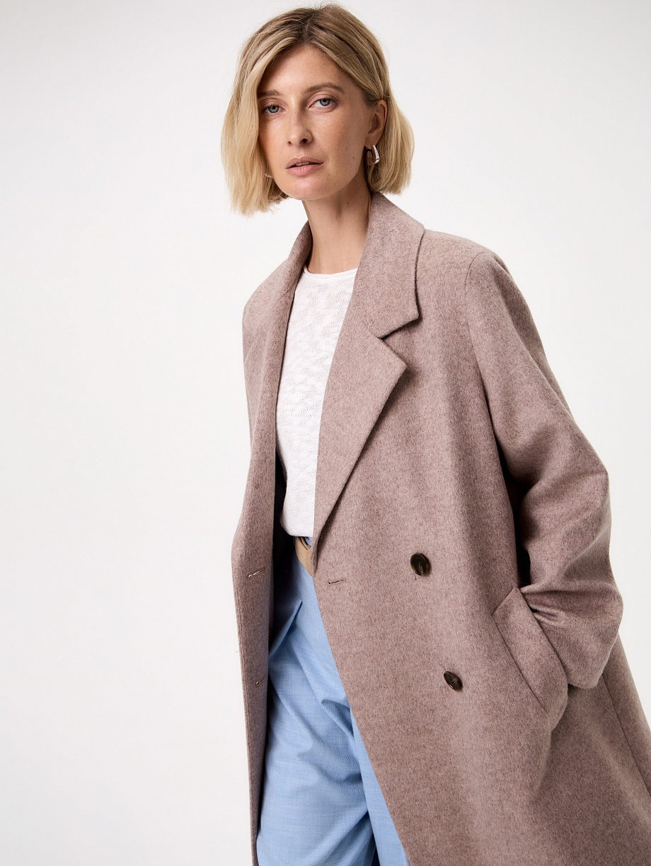 Пальто из шерсти с мембраной