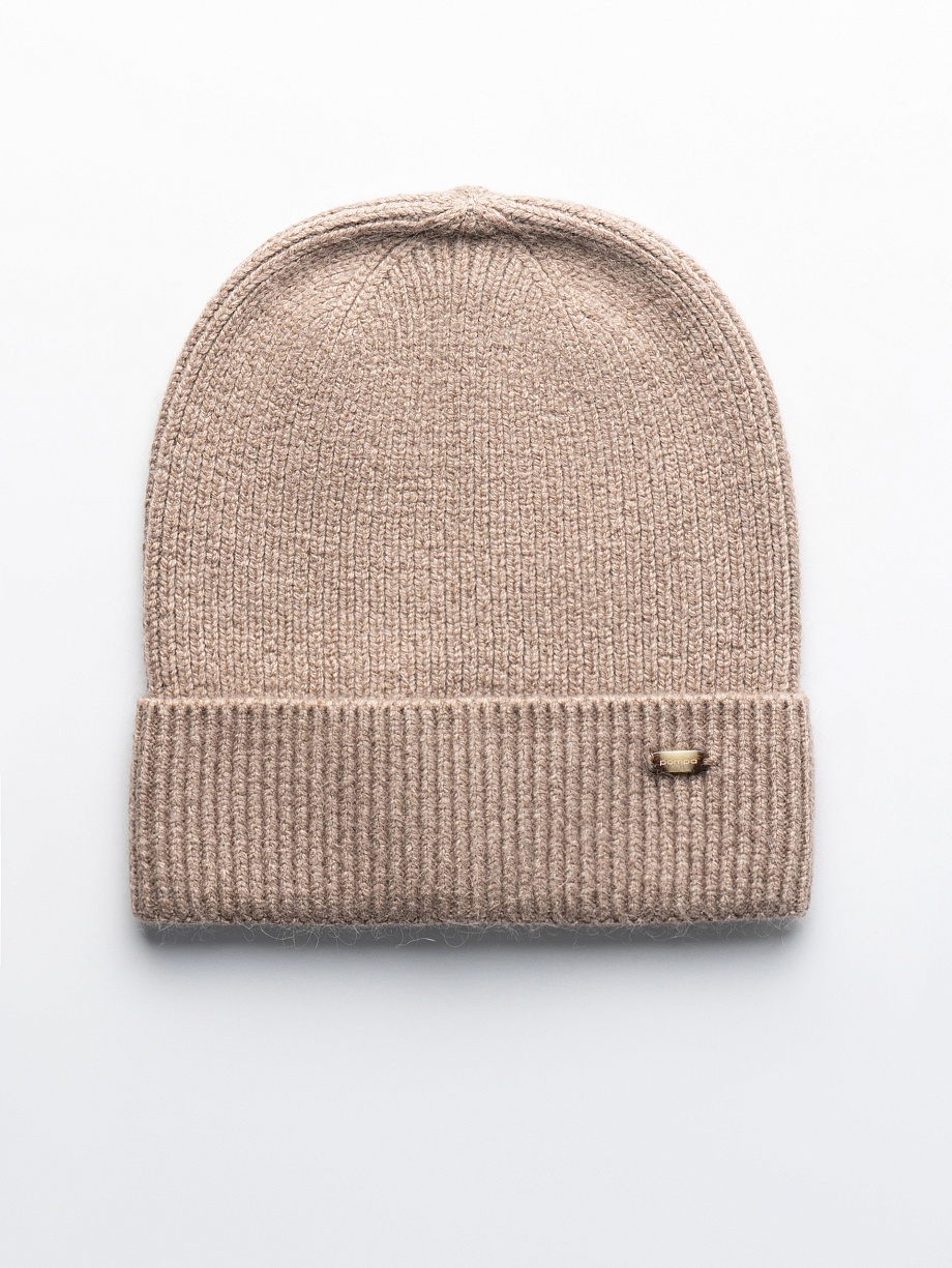 Шапка бини с шерстью ангоры
