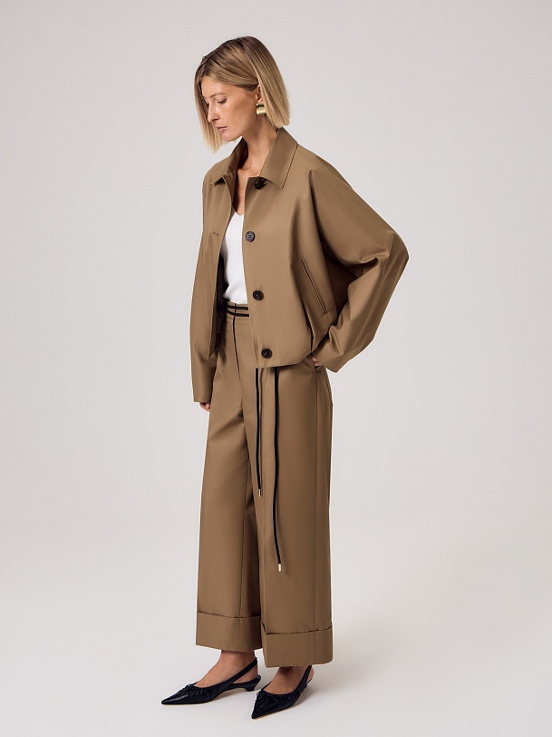 Брюки из твила с водоотталкивающей пропиткой