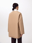 Двусторонняя зимняя экошуба со съёмным капюшоном POMPA арт.1014491p60807