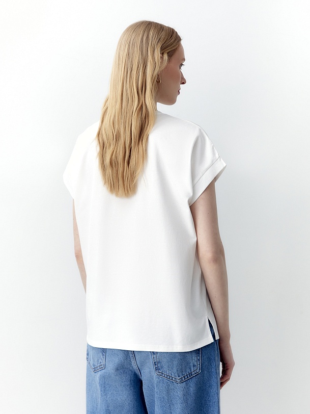 Футболка из 100% хлопка с принтом