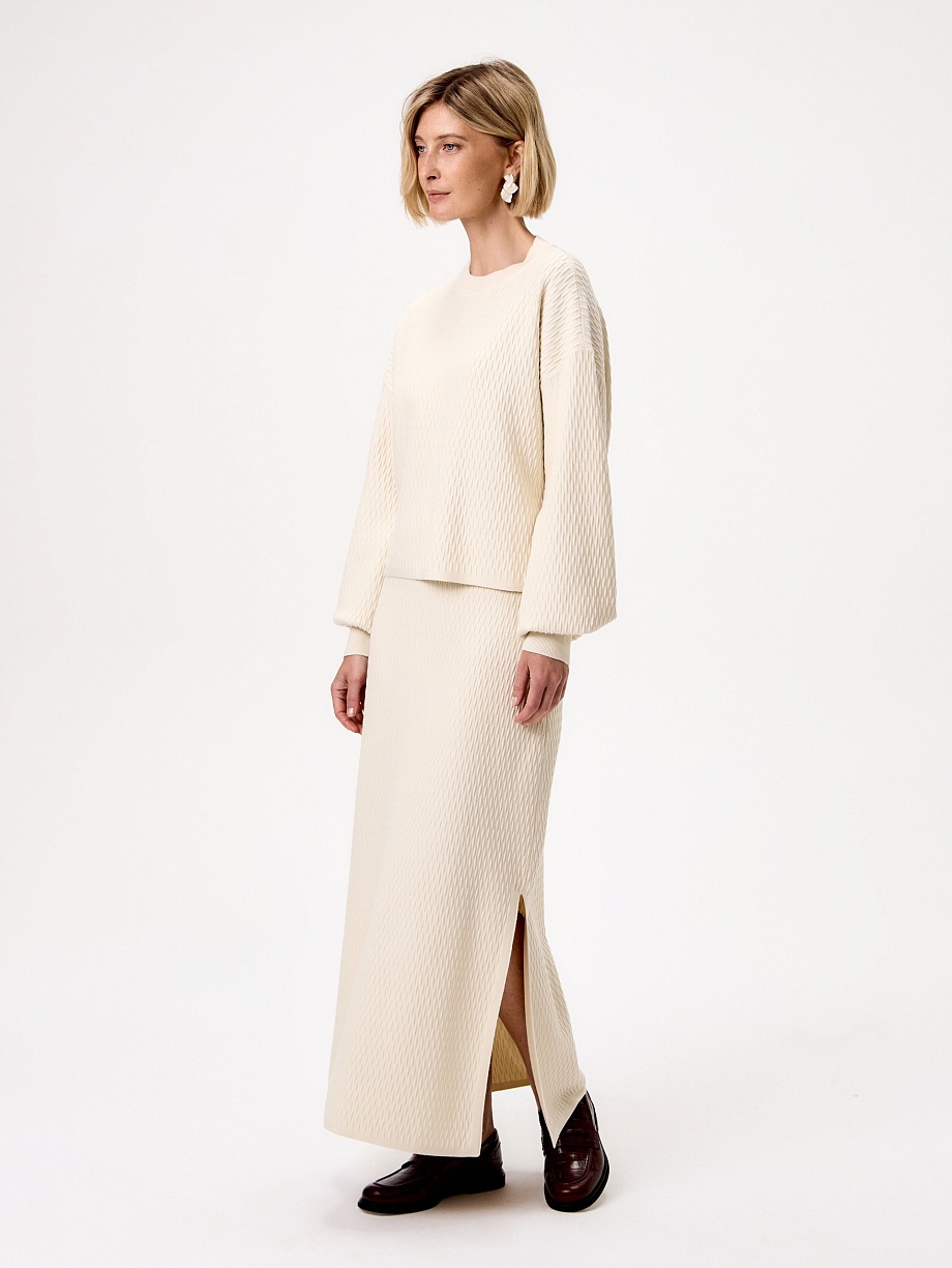 Джемпер из фактурной вискозы