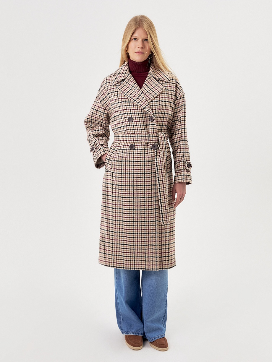 Шерстяное пальто с мембраной