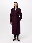 Пальто из шерсти с мембраной, утеплённой спинкой и съёмным капюшоном POMPA арт.1015644p90812