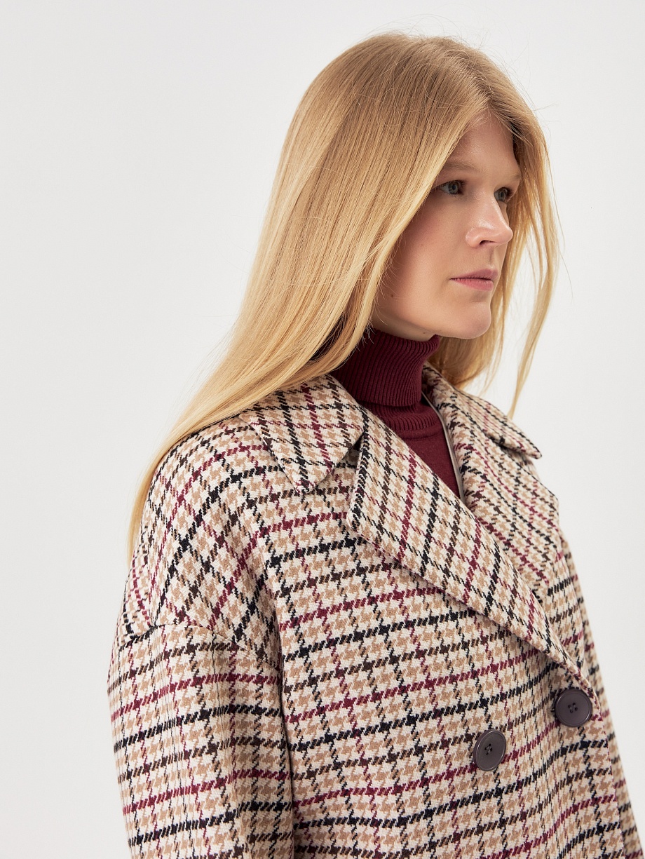 Шерстяное пальто с мембраной