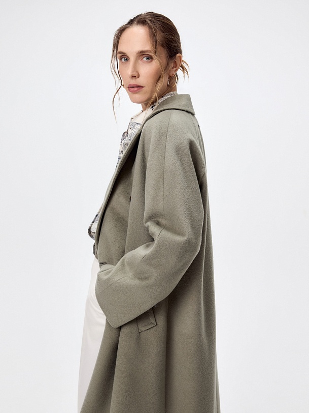 Пальто из шерсти с мембраной