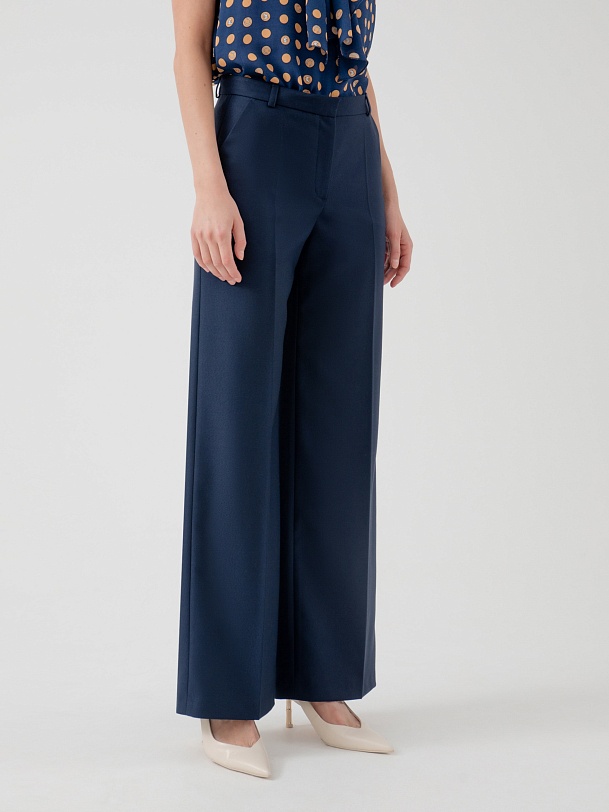 Прямые брюки на низкой посадке