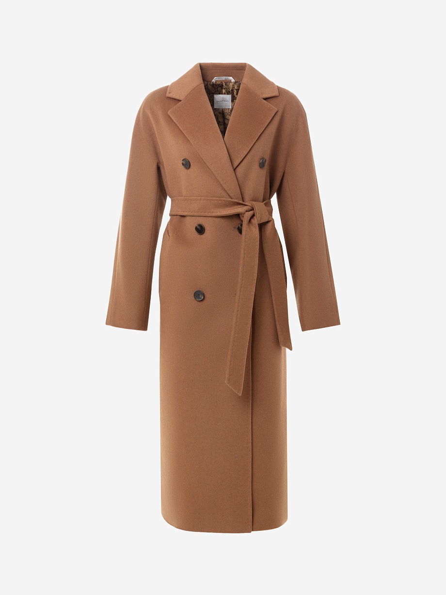 Пальто из шерсти с мембраной и утеплённой спинкой