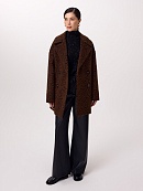 Полупальто из шерсти Альпака Бэби Сури с мембраной и утеплённой спинкой POMPA арт.1024983p90090