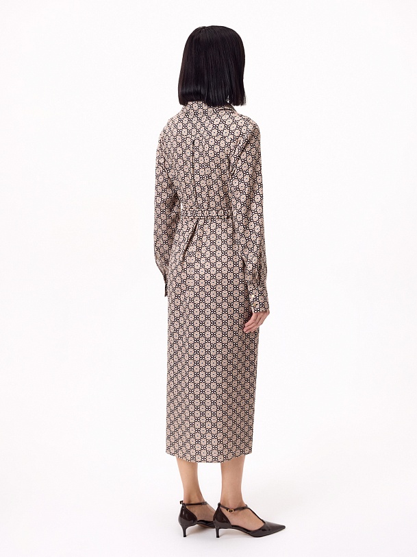 Платье миди из 100% тенселя