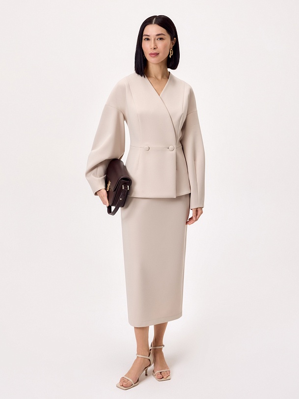 Юбка-карандаш из костюмной ткани