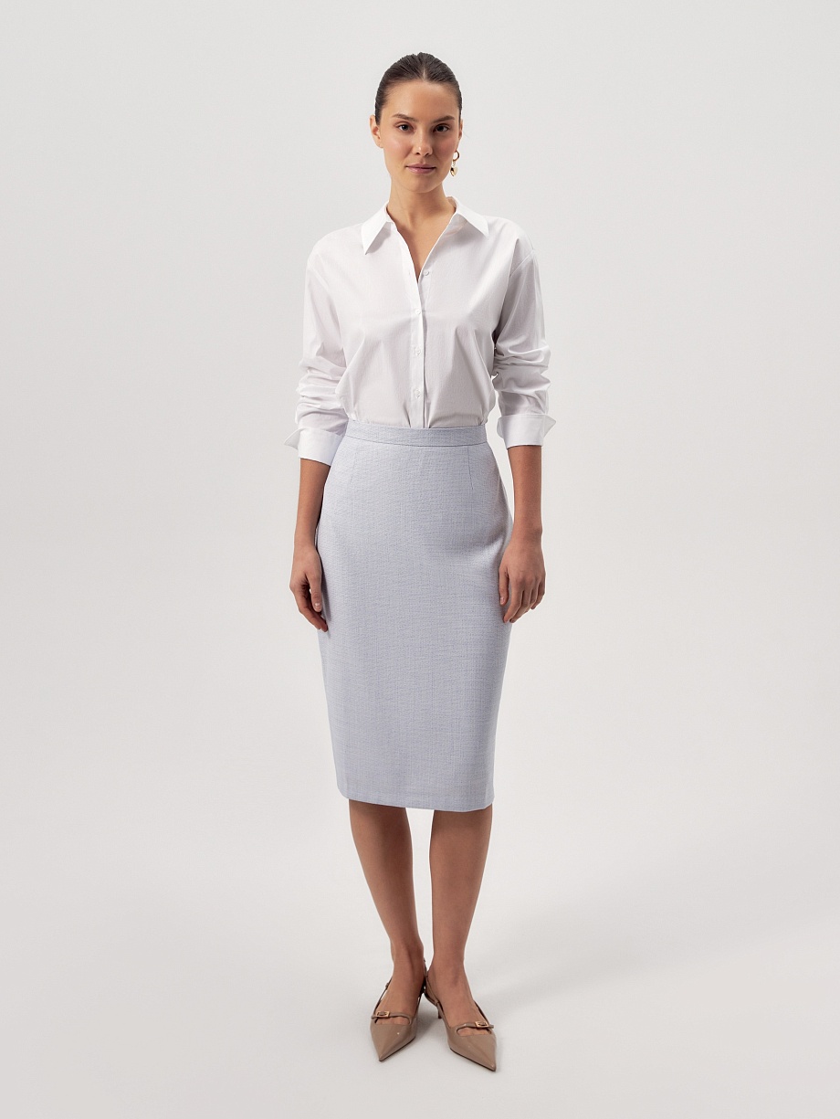 Юбка-миди из твида